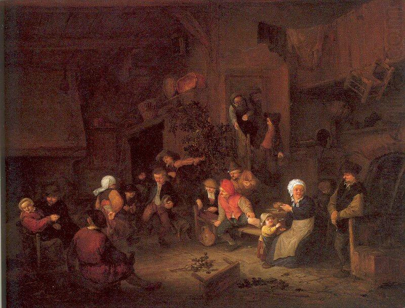Ostade, Adriaen van Villagers Merrymaking at an Inn china oil painting image